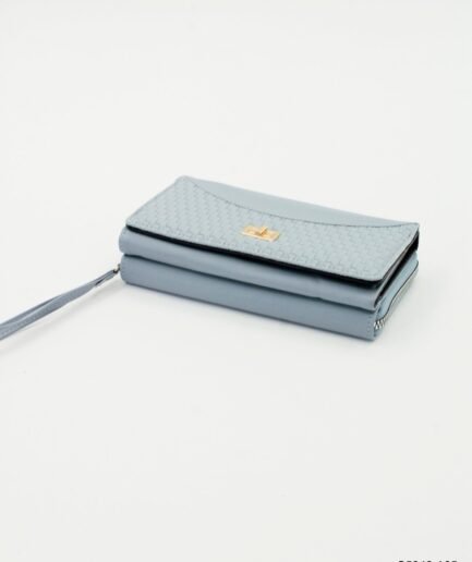 Billetera de cuero con correa de mano con broche B5242