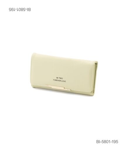 Billetera Larga Trifold "Mi TWO - Forever Love" con Herraje Dorado BI5801