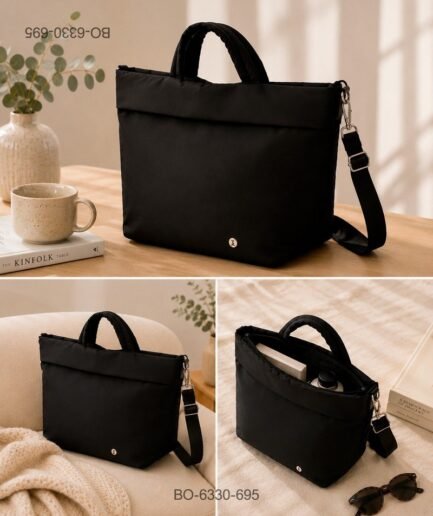 Bolso Tote Casual de Gran Capacidad - Color Negro BO6330