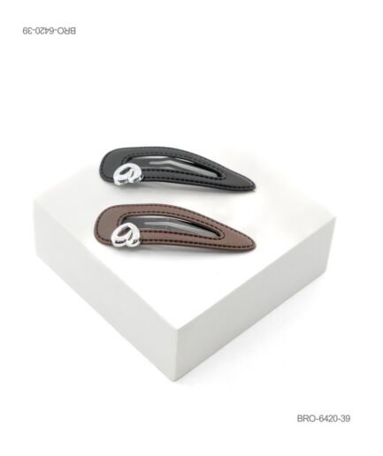 Broches de Diseño Moderno con Aplique Plateado BRO6420