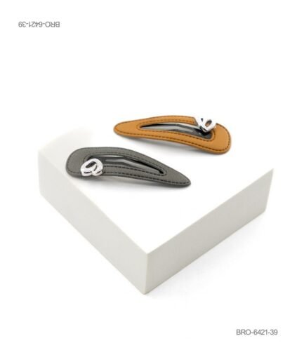 Broches de Diseño Moderno con Aplique Plateado BRO6421