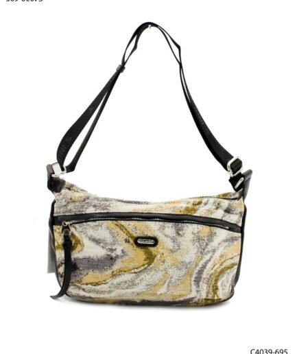 Bandolera con estampado marmolado artístico C4039
