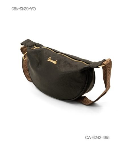 Riñonera Bandolera de Cuero Texturizado - Diseño Ergonómico CA6242