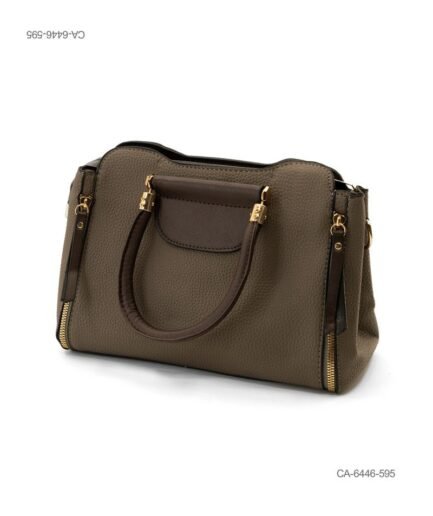 Cartera Urbana con Detalles en Contraste Color Chocolate CA6446