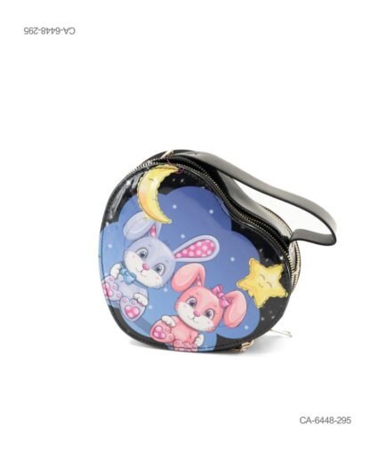 Cartera Pequeña con Personajes Animados y Fondo Estrellado CA6448