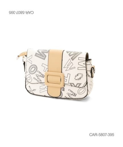 Cartera Bandolera Typo "Urban Letter" – Diseño Vanguardista, Estampa Gráfica y Hebilla CAR5807