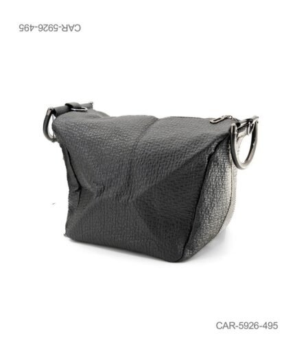 Bolso de Diseño Casual con Textura Granulada y Herrajes Circulares CAR5926