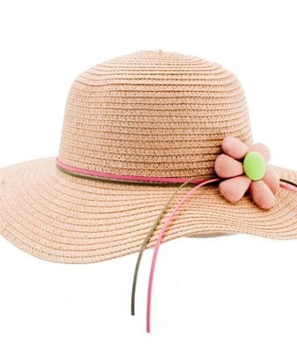 Sombrero con cinta y flor G5625