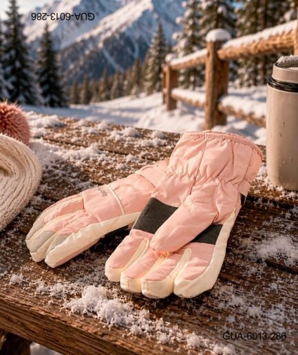 Guantes Deportivos "Sport.Fy": Protección técnica e impermeable en tono rosa claro. GUA6013