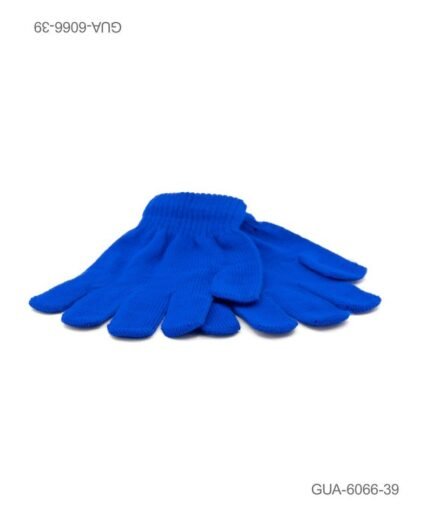 Guantes de punto básico en azul vibrante para un look moderno GUA6066