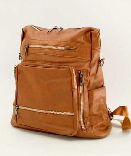 Mochila con tres reparticiones con cierre M0582