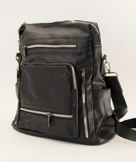 Mochila con tres reparticiones con cierre M0584