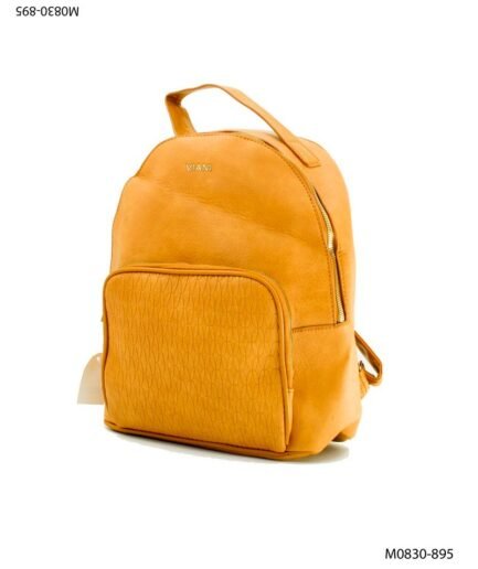 Mochila lisa con bolsillo y asa M0830
