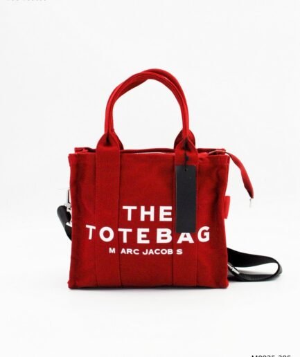 Bolso casual de lona con la leyenda impresa "THE TOTE BAG" M0925