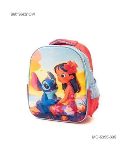 Mochila Escolar Infantil Lilo Y Stitch Dibujos Animados Con Relieve MO5395