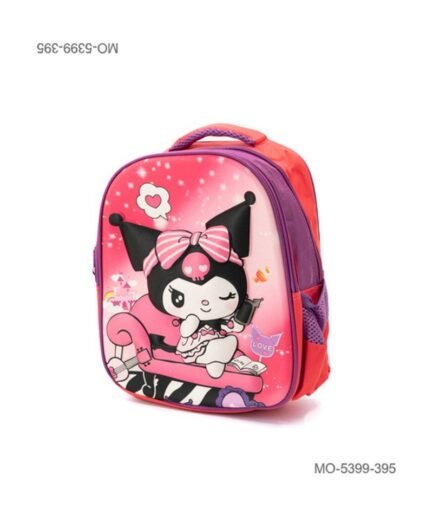 Mochila Escolar Infantil Kuromi Sanrio Animada Con Relieve MO5399