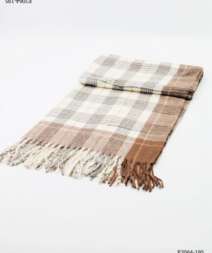 Pashmina con estampado escocés P2064