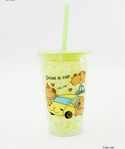 Vaso plástico con diseño de personajes T164