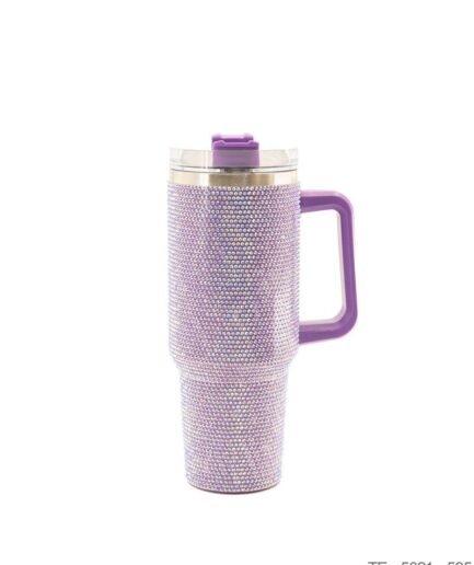 Mug Térmico Lavanda con Recubrimiento de Cristales y Asa Integrada TE5021