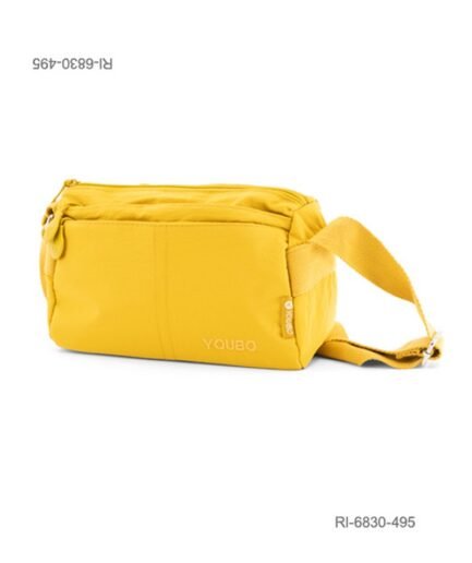 Riñonera de nylon Youbo con múltiples bolsillos (color amarillo) RI6830