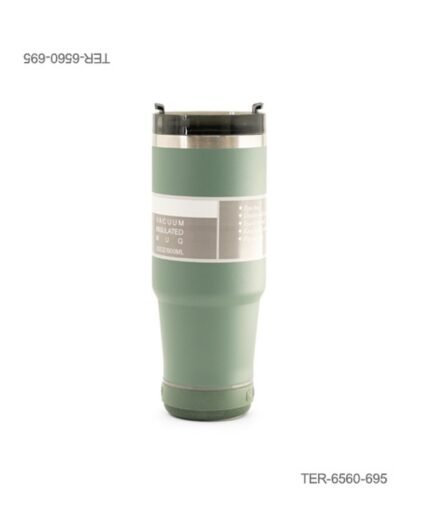 Vaso térmico o jarra de acero aislada al vacío con capacidad de 20 oz / 600 ml, tapa oscura a presión TER6560